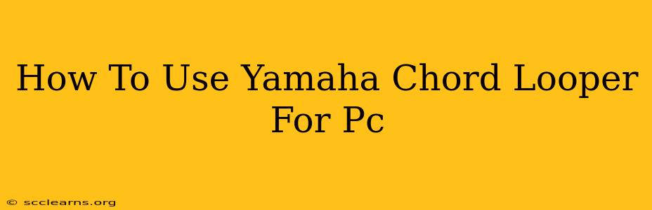 How To Use Yamaha Chord Looper For Pc