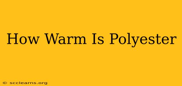 How Warm Is Polyester