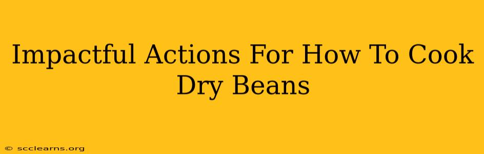 Impactful Actions For How To Cook Dry Beans