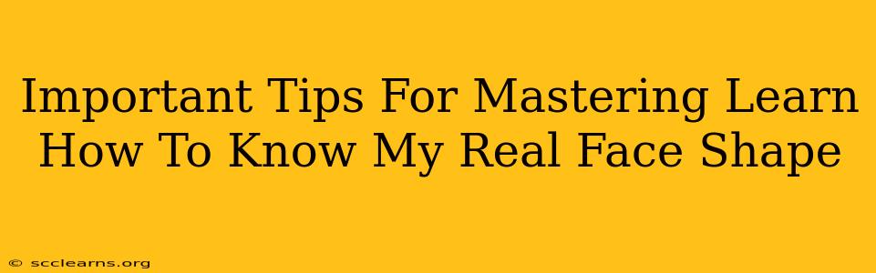 Important Tips For Mastering Learn How To Know My Real Face Shape