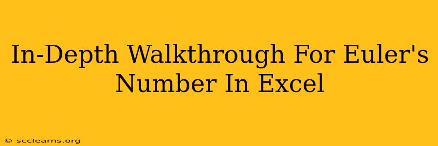 In-Depth Walkthrough For Euler's Number In Excel