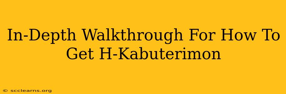 In-Depth Walkthrough For How To Get H-Kabuterimon