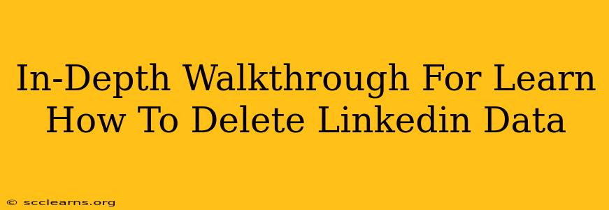 In-Depth Walkthrough For Learn How To Delete Linkedin Data