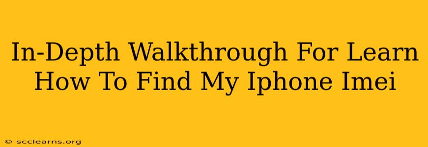 In-Depth Walkthrough For Learn How To Find My Iphone Imei