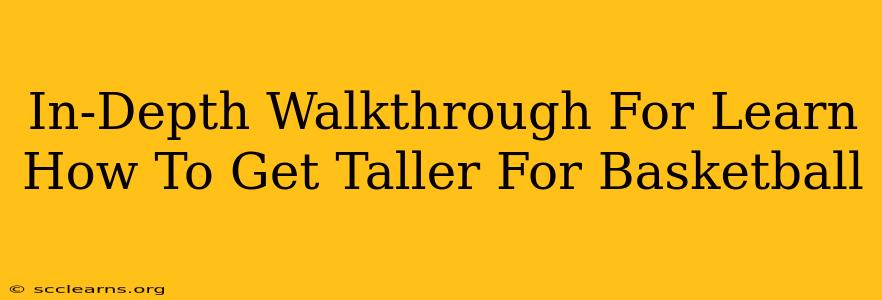 In-Depth Walkthrough For Learn How To Get Taller For Basketball