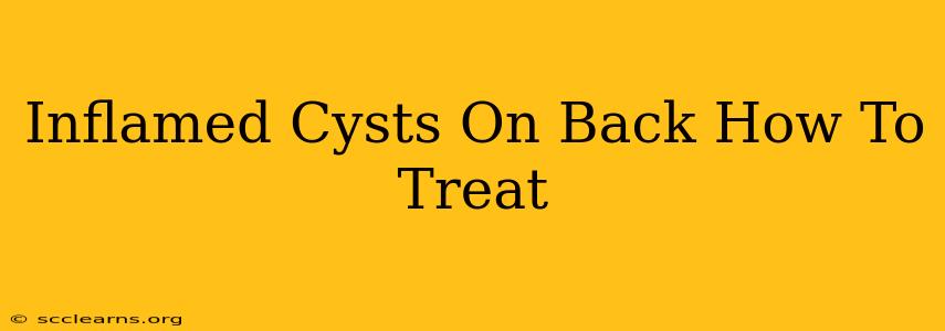 Inflamed Cysts On Back How To Treat