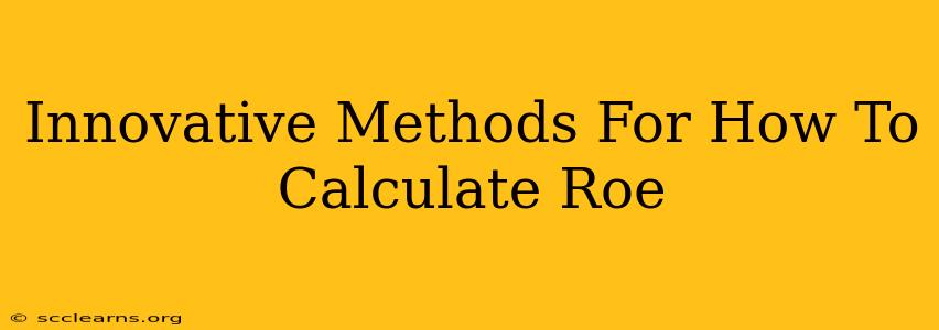 Innovative Methods For How To Calculate Roe