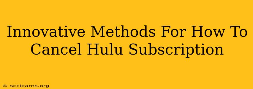 Innovative Methods For How To Cancel Hulu Subscription