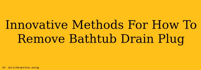 Innovative Methods For How To Remove Bathtub Drain Plug