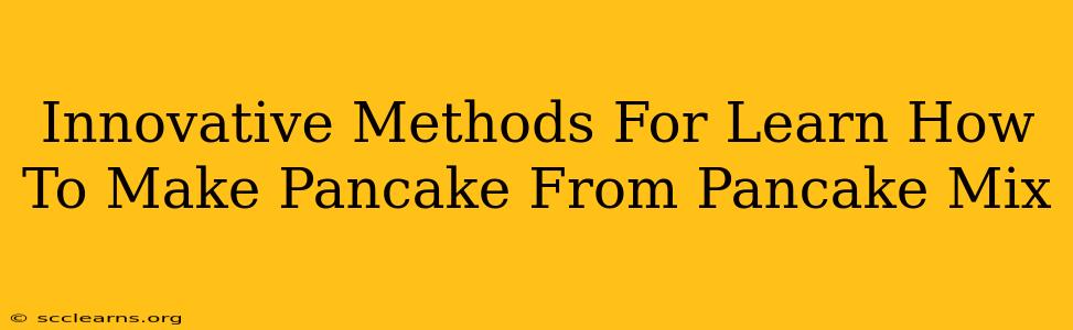 Innovative Methods For Learn How To Make Pancake From Pancake Mix