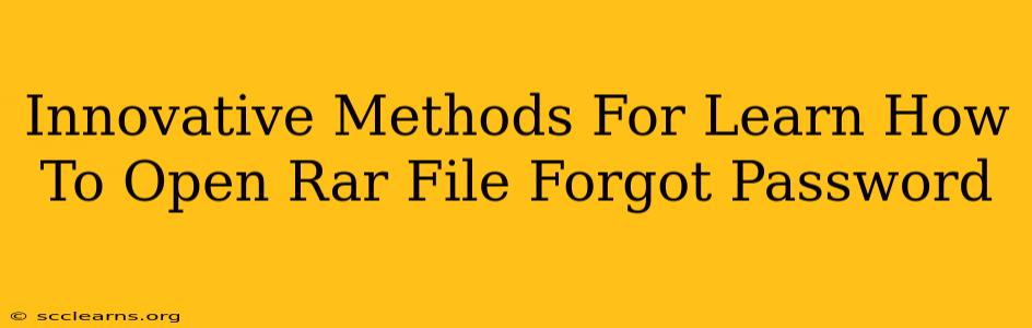 Innovative Methods For Learn How To Open Rar File Forgot Password