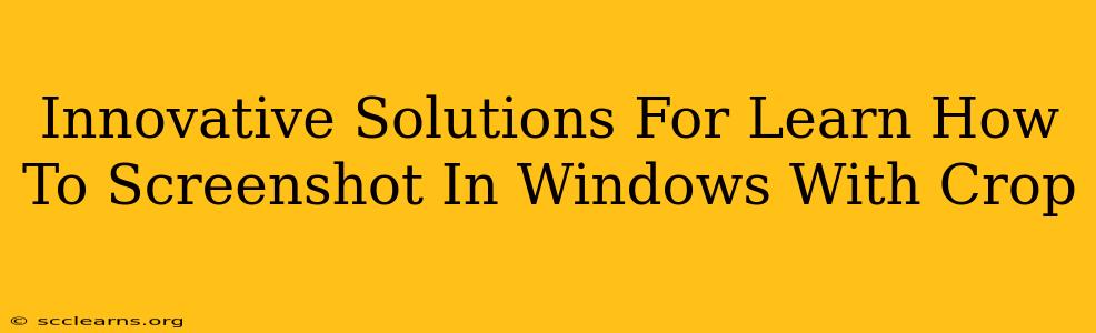 Innovative Solutions For Learn How To Screenshot In Windows With Crop