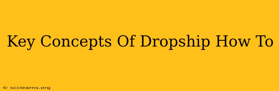 Key Concepts Of Dropship How To