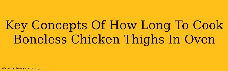 Key Concepts Of How Long To Cook Boneless Chicken Thighs In Oven