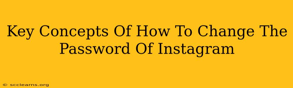 Key Concepts Of How To Change The Password Of Instagram