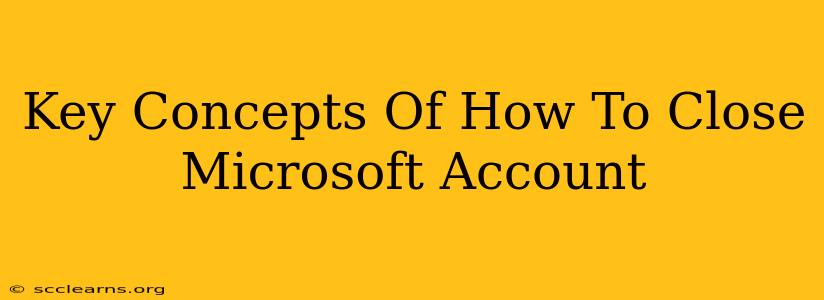 Key Concepts Of How To Close Microsoft Account