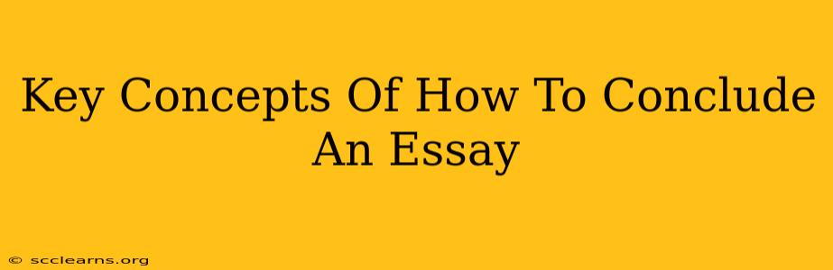 Key Concepts Of How To Conclude An Essay