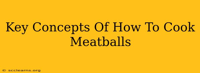 Key Concepts Of How To Cook Meatballs