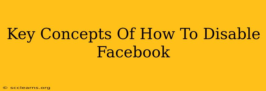 Key Concepts Of How To Disable Facebook