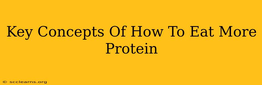 Key Concepts Of How To Eat More Protein