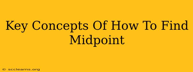 Key Concepts Of How To Find Midpoint