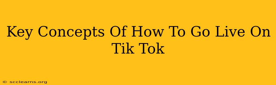 Key Concepts Of How To Go Live On Tik Tok