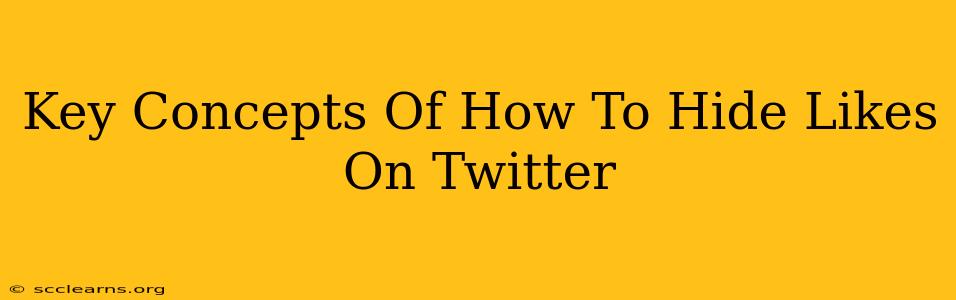 Key Concepts Of How To Hide Likes On Twitter