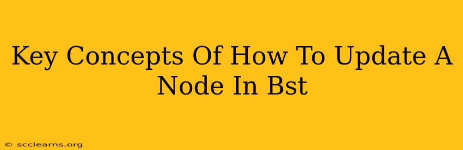 Key Concepts Of How To Update A Node In Bst