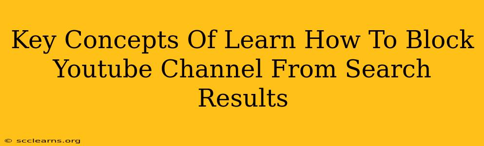 Key Concepts Of Learn How To Block Youtube Channel From Search Results