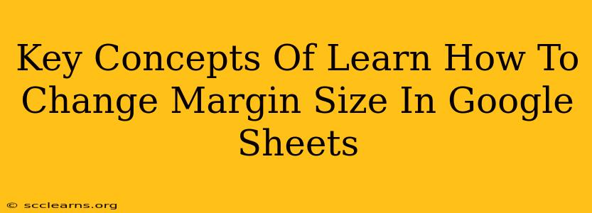 Key Concepts Of Learn How To Change Margin Size In Google Sheets