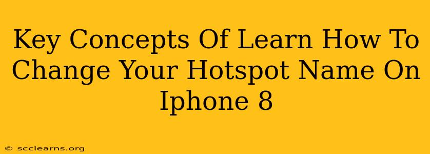 Key Concepts Of Learn How To Change Your Hotspot Name On Iphone 8