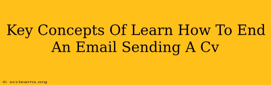 Key Concepts Of Learn How To End An Email Sending A Cv