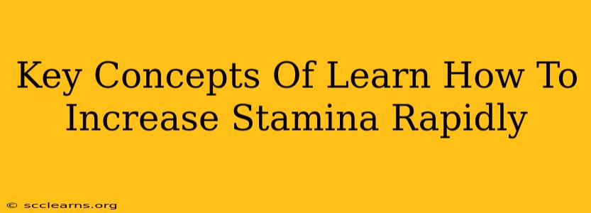 Key Concepts Of Learn How To Increase Stamina Rapidly