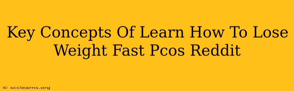 Key Concepts Of Learn How To Lose Weight Fast Pcos Reddit