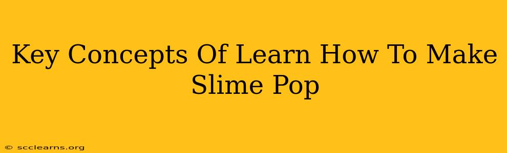 Key Concepts Of Learn How To Make Slime Pop