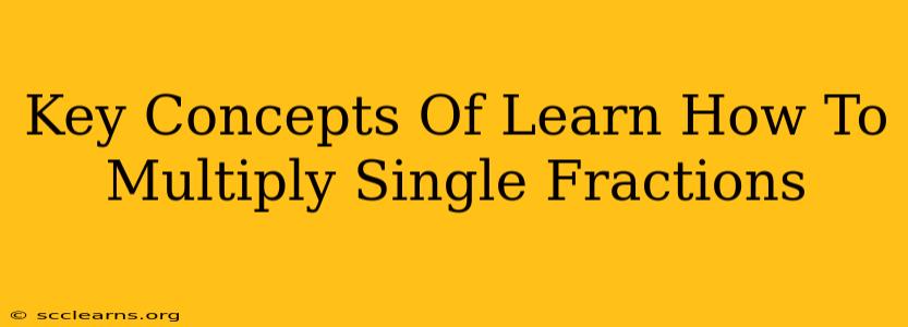 Key Concepts Of Learn How To Multiply Single Fractions