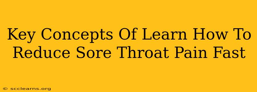 Key Concepts Of Learn How To Reduce Sore Throat Pain Fast