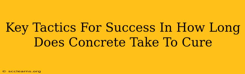 Key Tactics For Success In How Long Does Concrete Take To Cure