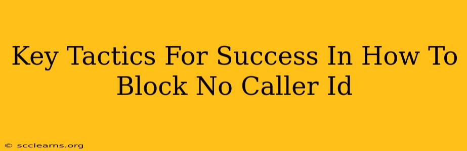 Key Tactics For Success In How To Block No Caller Id