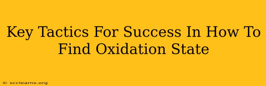 Key Tactics For Success In How To Find Oxidation State