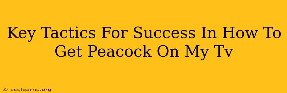 Key Tactics For Success In How To Get Peacock On My Tv