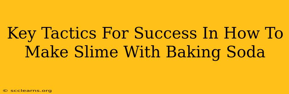 Key Tactics For Success In How To Make Slime With Baking Soda