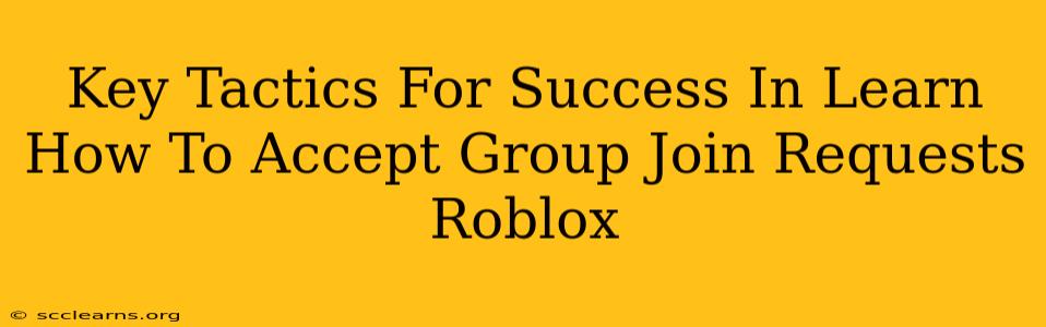 Key Tactics For Success In Learn How To Accept Group Join Requests Roblox