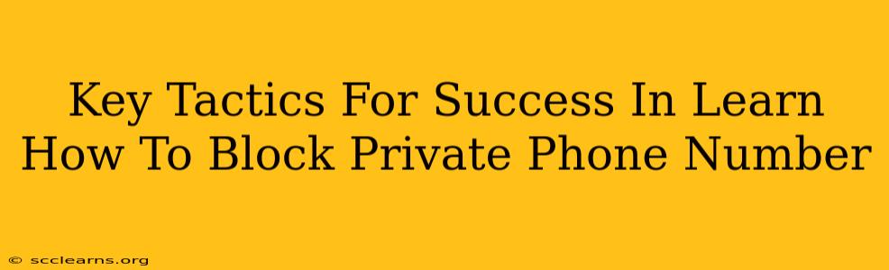 Key Tactics For Success In Learn How To Block Private Phone Number