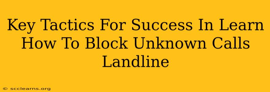 Key Tactics For Success In Learn How To Block Unknown Calls Landline