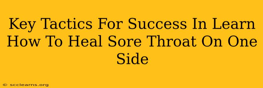 Key Tactics For Success In Learn How To Heal Sore Throat On One Side