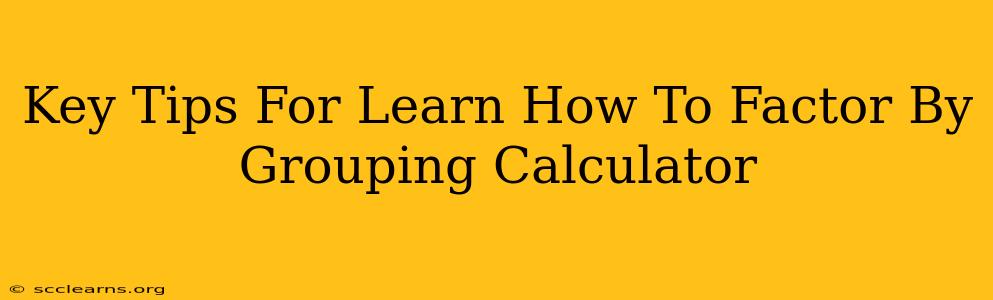 Key Tips For Learn How To Factor By Grouping Calculator