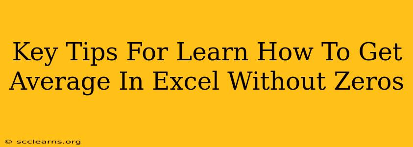 Key Tips For Learn How To Get Average In Excel Without Zeros