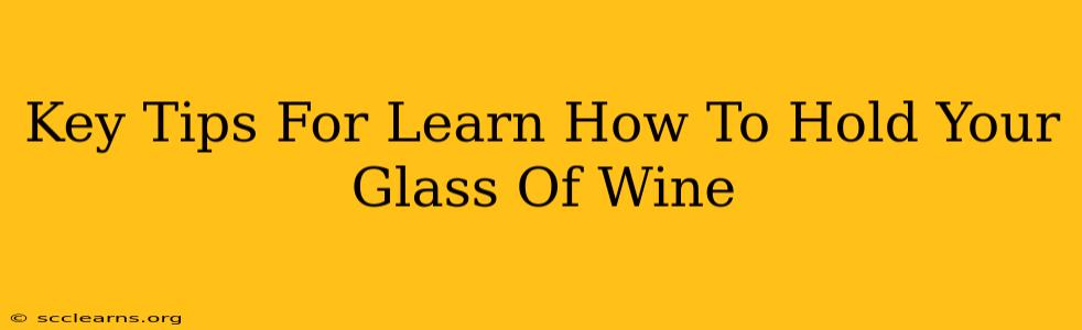 Key Tips For Learn How To Hold Your Glass Of Wine