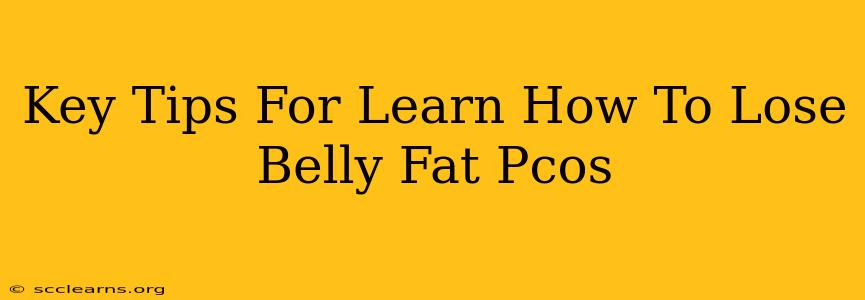 Key Tips For Learn How To Lose Belly Fat Pcos